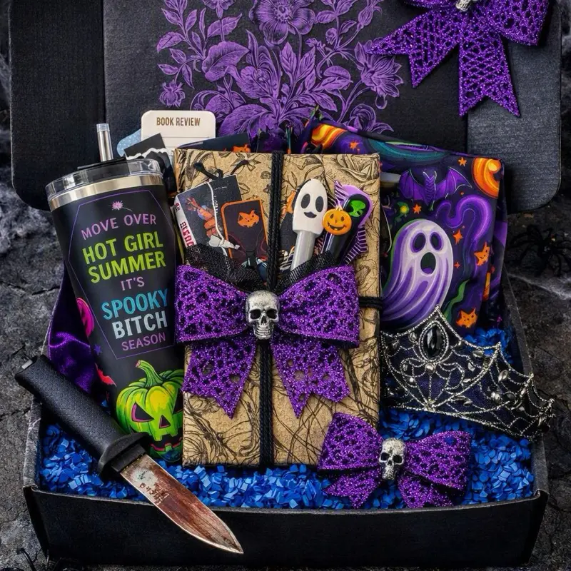 Limited Edition Spooky Bitch Season Halloween Mystery Box - Curated Bookish & Spooky Gift Set for Villain Era Enthusiasts