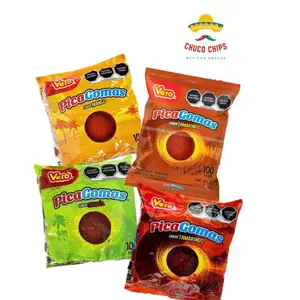 Vero Picagomas - Gummy Coated with Chili & Sugar, 100 pc. bag. Assorted Flavors, Tamarindo, Mango, Fresa and Sandia 600g Bag - Snack, Candy