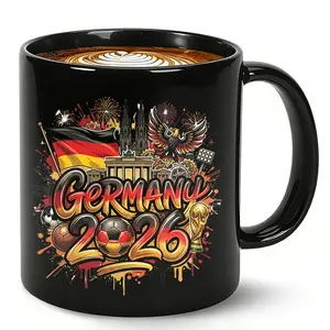 Germany World Cup 2026 Ceramic Mug, 11oz Coffee & Tea Cup, Soccer Fan Gift, Memorial Item, Ideal for Men & Women