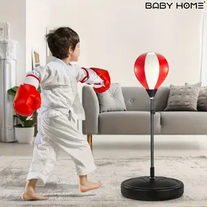 TEMI Punching Bag For Kids Incl Boxing Gloves | Boxing Bag Set For Kids Age 3 4 5 6 7 8 9 10 Years Old Boys | Adjustable Kids Punching Bag With Stand | Christmas & Birthday Gift For Boys & Girls