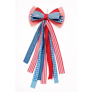 Patriotic Fabric Bow Wall Decor