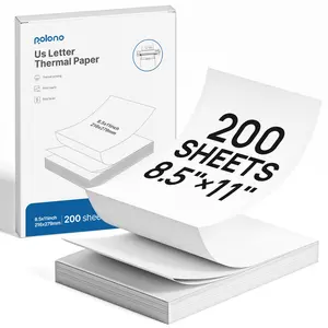 Thermal Printer Paper – US Letter 8.5x11", Compatible with D810, D820, D830 Thermal Printer– BPA Free for Teachers, Students, Office, Home & Forms