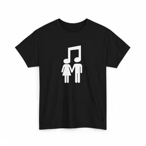 [100% Cotton] Music Connects People Unisex Heavy Cotton Tee, Music Lover Gift, Musical Shirt, Music Apparel, Concert Tee, Artist Tee T-Shirt For Men And Women