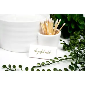 Palm Desert Ceramic Match Holder Candle