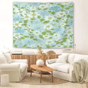 Fresh Floral Patterned Tapestries For Home Decoration, Fashionable Room Flags, Unique Wall Art In Living Rooms And Bedrooms, Suitable As Gifts For Teenagers And Adults