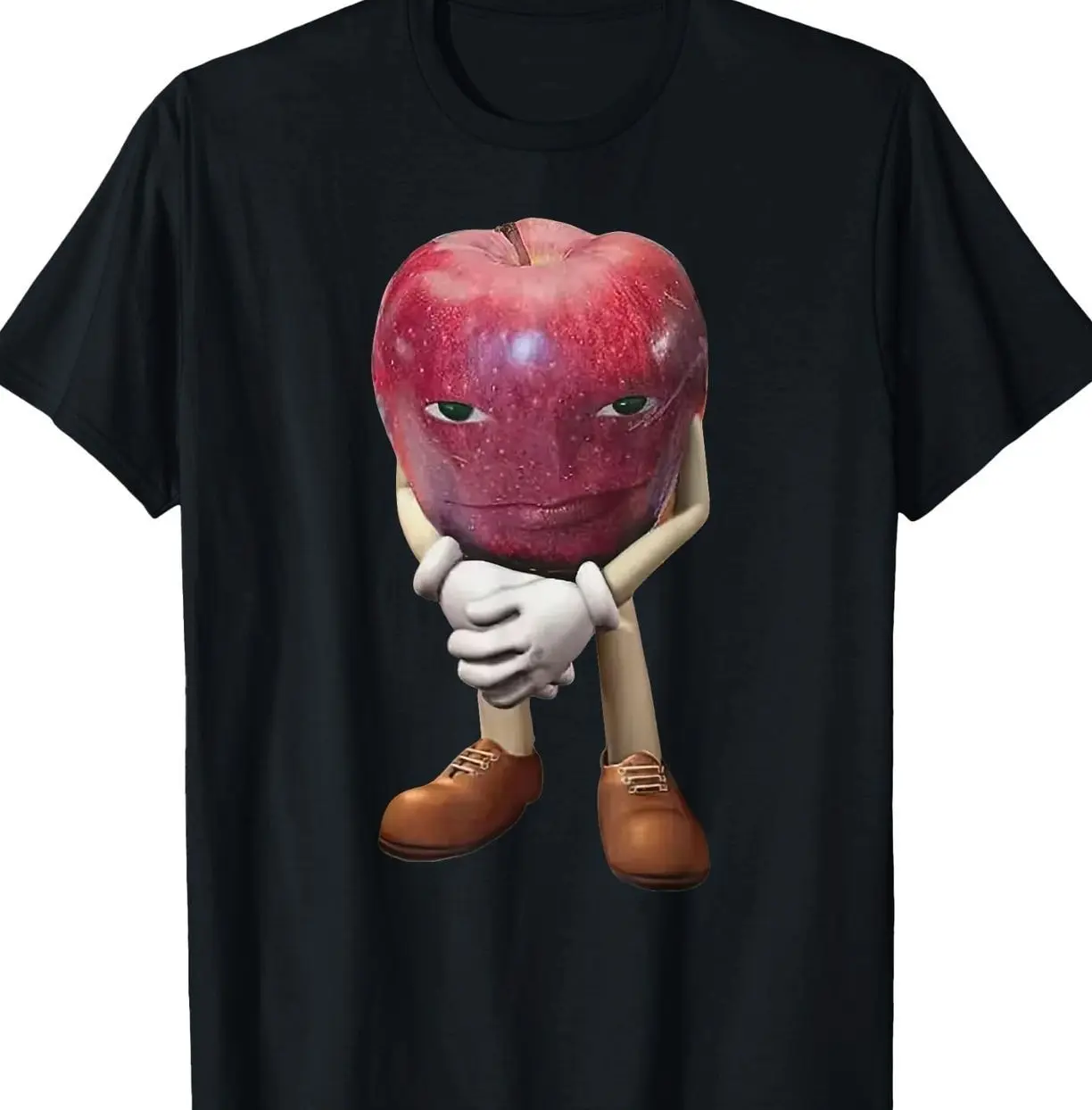 Me Asf Apple Funny Apple with Face Meme Wapple T-Shirt CYD