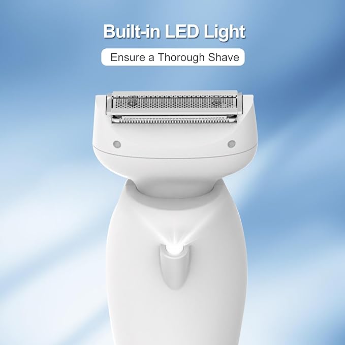 Bikini Trimmer for Women, Electric Shaver and Razor Rechargeable 2-in-1 Body and Facial Epilator, Dual Heads for Painless Trimming of Pubic Hair, Face, Underarms and Legs, Waterproof #springtok