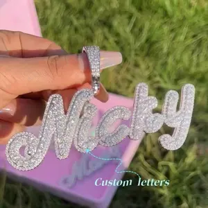Shiny Cotum Name Necklace Up to 10 Letter