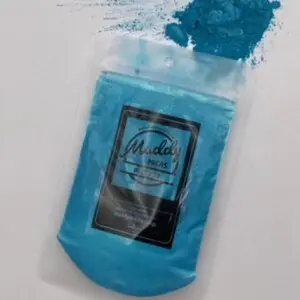 MuddySoapCo Ocean Blue Mica 1oz for Soap Making, Cosmetics, Nail Polish