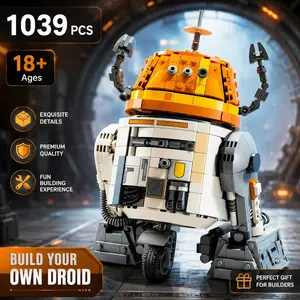1039 Pieces Astronaut Technician Robot Building Set, Adult and Child Educational Toy, Birthday Gift for Boys and Girls