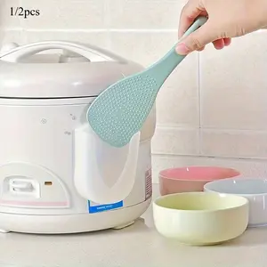 1/ 2pcs Creative Rice Lady Seat Kitchen Rice Spoon Storage Rack - Suction Cup Type Hanging Holder for Rice Cooker Shovel - Space-Saving, Easy Installation, Non-Contact with Food Kitchenware