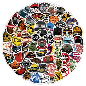100pcs-Helmet stickers DIY ideas, cars, skateboards, bags, helmet waterproof stickers