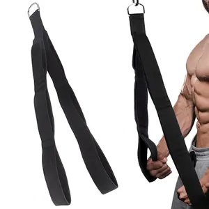 Heavy Duty Tricep Rope Cable Attachment Professional 24 Inch Nylon Braided Rope with Portable Carry Bag Non Slip Triceps Extension Pull Down Attachment for Multi Gym and Strength Training
