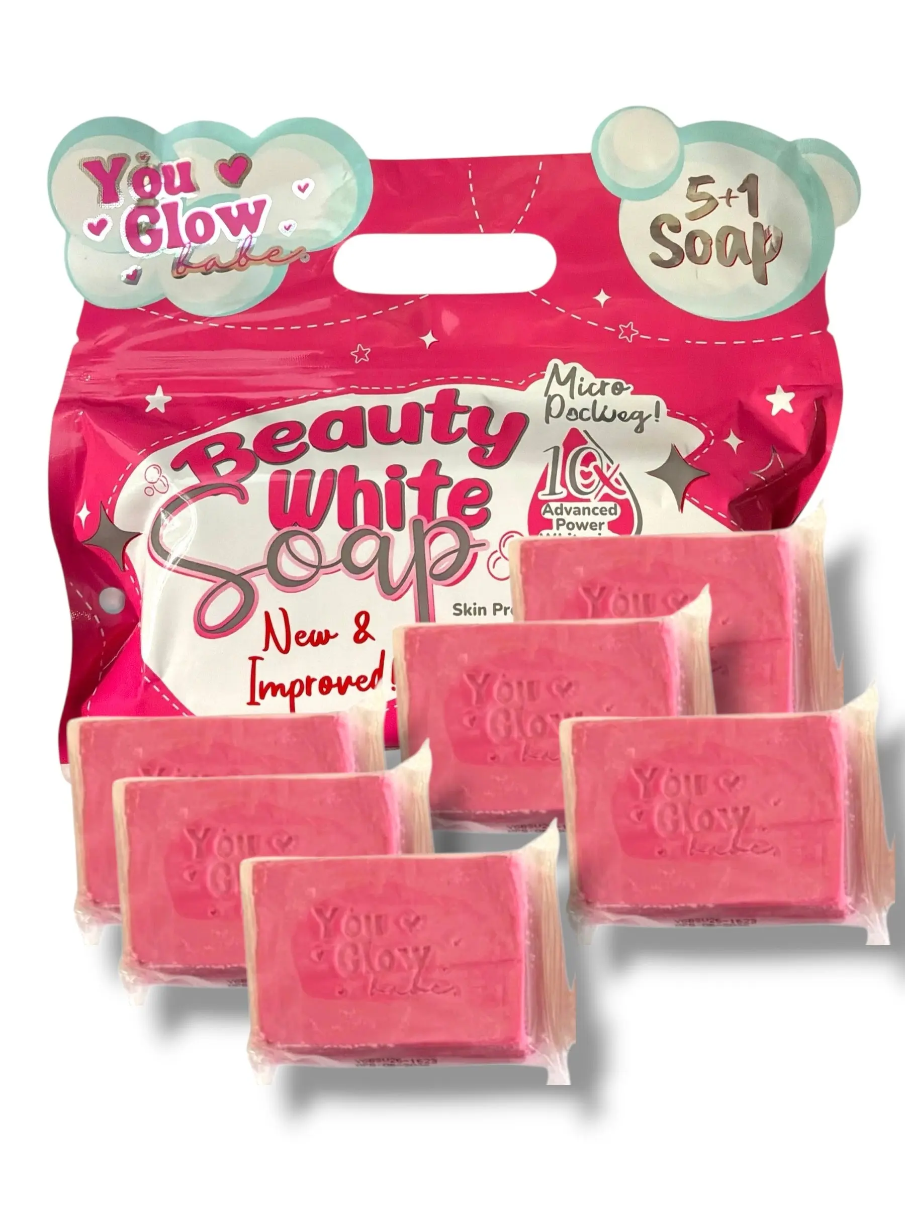 You Glow Babe Beauty White Soap – Daily Cleansing Bar | 6-Pack, 70g Each
