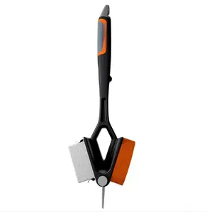 Signature 3 in 1 Griddle Tool with Scraper, Cleaning Brick, and Scouring Pad