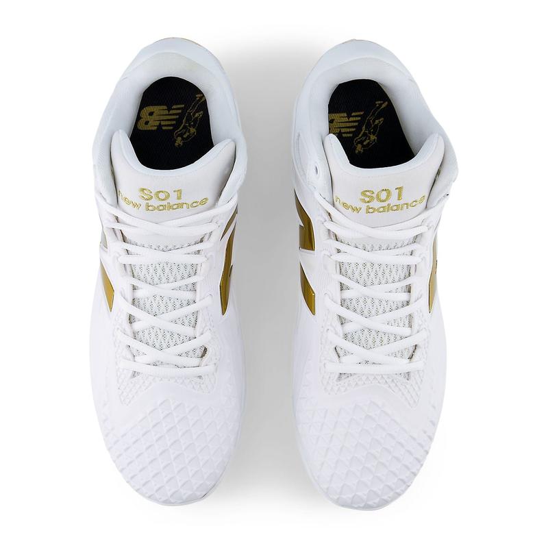 New Balance Ohtani 1 Cleats 'White Metallic Gold' MSHOWT1