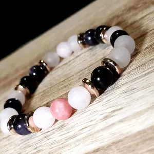 rose quartz and Amethyst bracelet