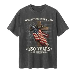 One Nation Under God T-Shirt, USA 250th Anniversary Sweatshirt, Patriotic Top, Sestercentennial Gift, Christian USA Shirt