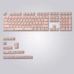 Frosted Jelly Keycaps,CSA Profile Shine Through Keys for Most US Layout Cherry MX Cross Stem Switch Mechanical Keyboards