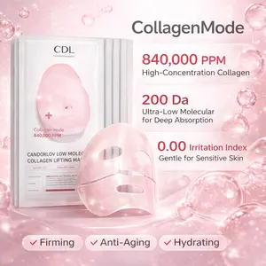 [Candorlov] Low Molecular Collagen Lifting Mask (5ea x 30ml) | Korean Overnight Face Mask with PDRN , Hydrating, Firming & Anti-Aging