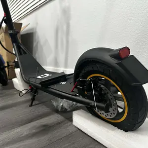DXH Delong Electric Scooters,10" Tires, for Adults with 500W Motor,Up to 19MPH Max Speed,Powerful App-Enabled Electric Scooter,Portable Electric Scooter with Lights, Electric Folding Scooter with Dual Brakes