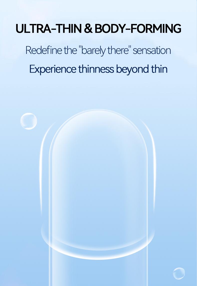 Zioxx 003 Ultra Thin Condoms for Men, Hyaluronic Acid Lubricated, Skinfit Natural Latex, 10 Count