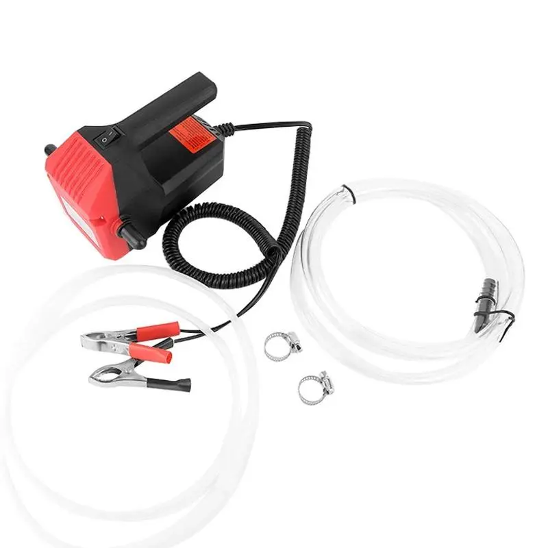 Portable Car Electric Oil Pump, 12V 24v Engine Oil Pump, Diesel Fuel Transfer Pump, Suction Pump with Hose, Compact Design, Car Repair Tool
