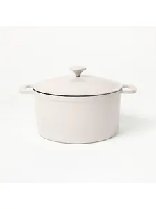 7.5qt Enamel Dutch Oven Light Gray - Figmint