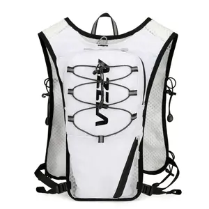 Lightweight Water Bag Vest Backpack, Dual Hydration Pouch Reflective Breathable Outdoor Running Cycling Hiking Sports Bag