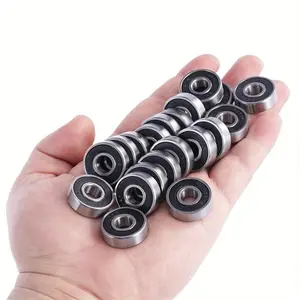 20 Pcs Rubber Sealed Deep Groove Ball Bearing Set, 8x22x7mm, Dual Seal Design, Ideal for Industrial Machinery, Vehicles, Ships, Smooth Operation