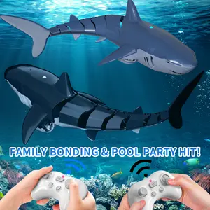 Electric Swinging Shark Toy with Music Light Shakeable Head Tail Open Mouth Obstacle Avoiding Fun Novelty Animal Gift for Kids,fidget toys,water spray toy,swimming pool,girl toys,Remote Control Shark Toy 2.4 GHz High Speed RC Boat for Kids Adults Gift