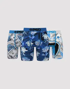 Mens Psd Underwear The Blues Boxer Briefs 3-Pack