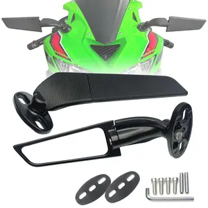 Motorcycle Mirrors Stealth  Mirrors Compatible With Ninja 650 2025 Ninja 500 Ninja 400 300 ZX6R SGSXR 1000 600 750