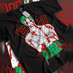 Zoro One Piece Anime Manga Pirate Unisex Tshirt Menswear Top
