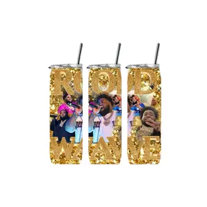 Rod Wave Sparkle Tumbler – Glitter Fan Cup