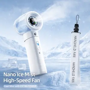 Nano Ice Mist High-Speed Fan - Portable AC + Mist Fan for Ultra Quiet Cooling in 2 Seconds - Stay Refreshed Anywhere