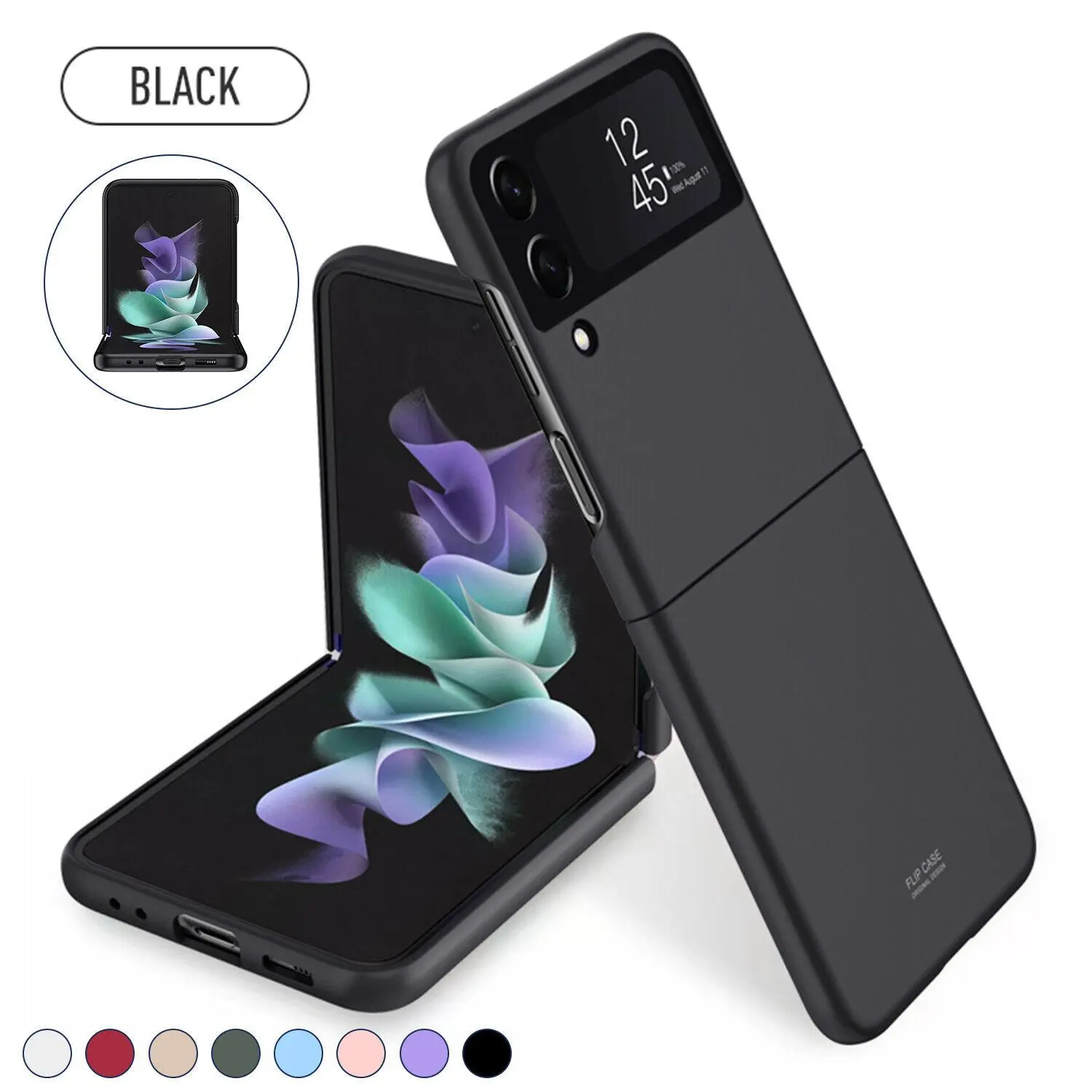 Shockproof, Lightweight, Ultra Slim Plastic-TPU Hard PC Cell Phone Protective Case - Protective Accessory Casing for Galaxy Z Flip 6/5/4 5G, Flip 3 & Z Fold 6/5/4 5G, Fold 3/2 (Mother’s Day Gift for Her)#SummerVibes