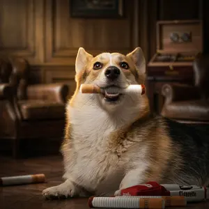 SEAMIND 3 Pack Upgraded Squeaky Puff Stick Dog Toys with Box - Funny Interactive Puppy Chew Toys for Small Medium Breed Dogs