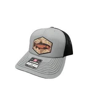 Richardson 112 Rainbow Camo Pattern Steelhead/Trout Fishing Trucker Hat