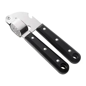 Heavy Duty Thickened Stainless Steel Manual Garlic Press Multi Functional Garlic Puree Maker Practical Essential Kitchen Mincing Tool