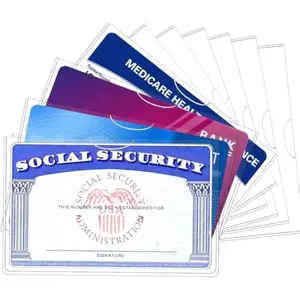 10 Packs Social Security Card Holder Protector/New Medicare Card Protector