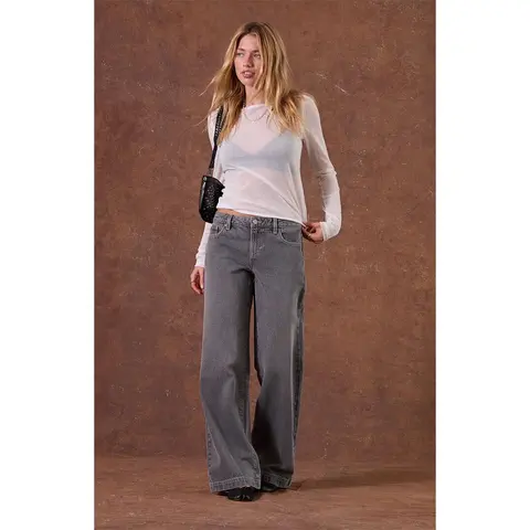 Pacsun Women's Casey Low Rise Baggy JeansÂ Gray
