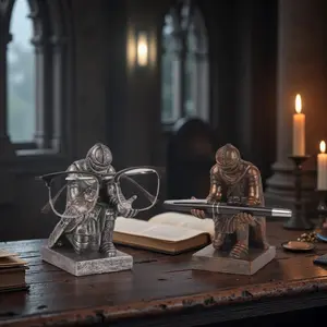 Creative Resin Sunglasses Stand, Gentleman Pen Holder, Pencil Holder, Knight Sword Display Rack, Office Desk Organizer, Sun Glasses Storage Bracket, Office Desk Accessories