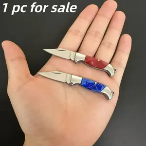 Mini Folding Knife Outdoor Camping Tool, Camping Knives, Sharp Keychain Pendant, Portable Pocket Knife, Daily Carry, Holiday Gift, Suitable for Fishing, Camping Fishing Tools