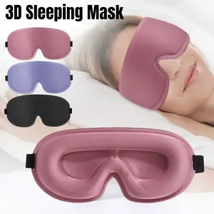 Travel-Style 3D Sleep Mask, Light Blocking Eye Mask, Memory Sponge Eyemask, Sleeping Aid, Comfort Travel Accessory