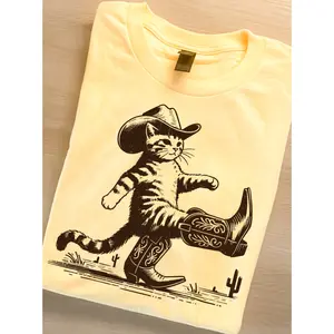 Cowboy Kitty Graphic Top