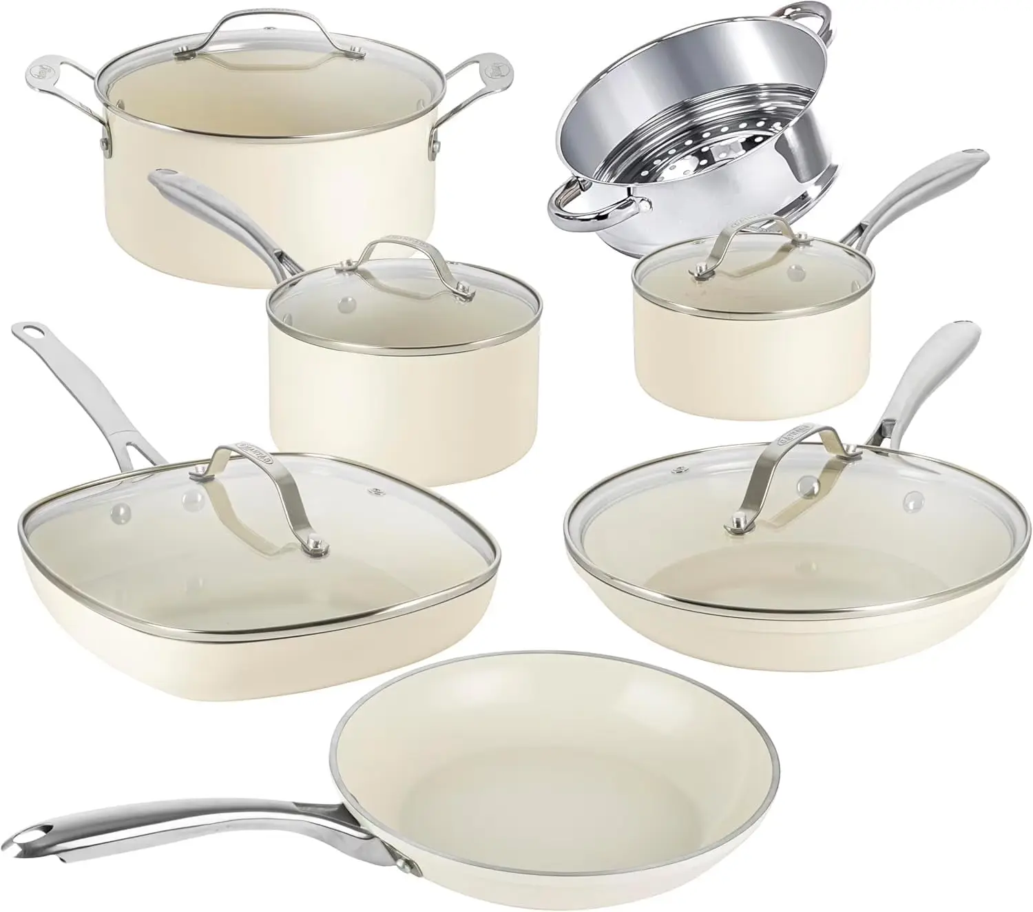 Ceramic-coated cookware set