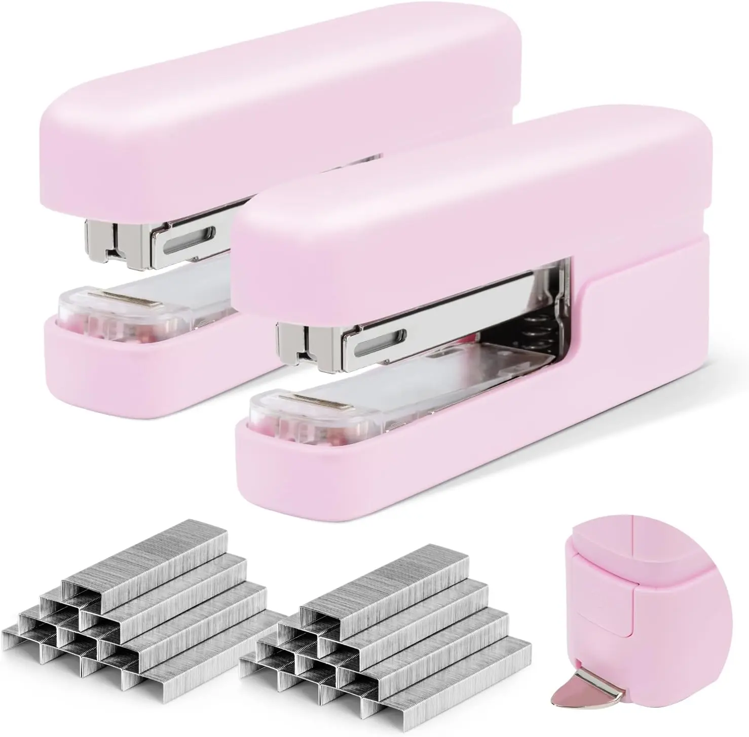 Stapler, Desktop Staplers with Integrated Staple Remover, 45 Sheet Capacity Office Stapler, 2 Pack,