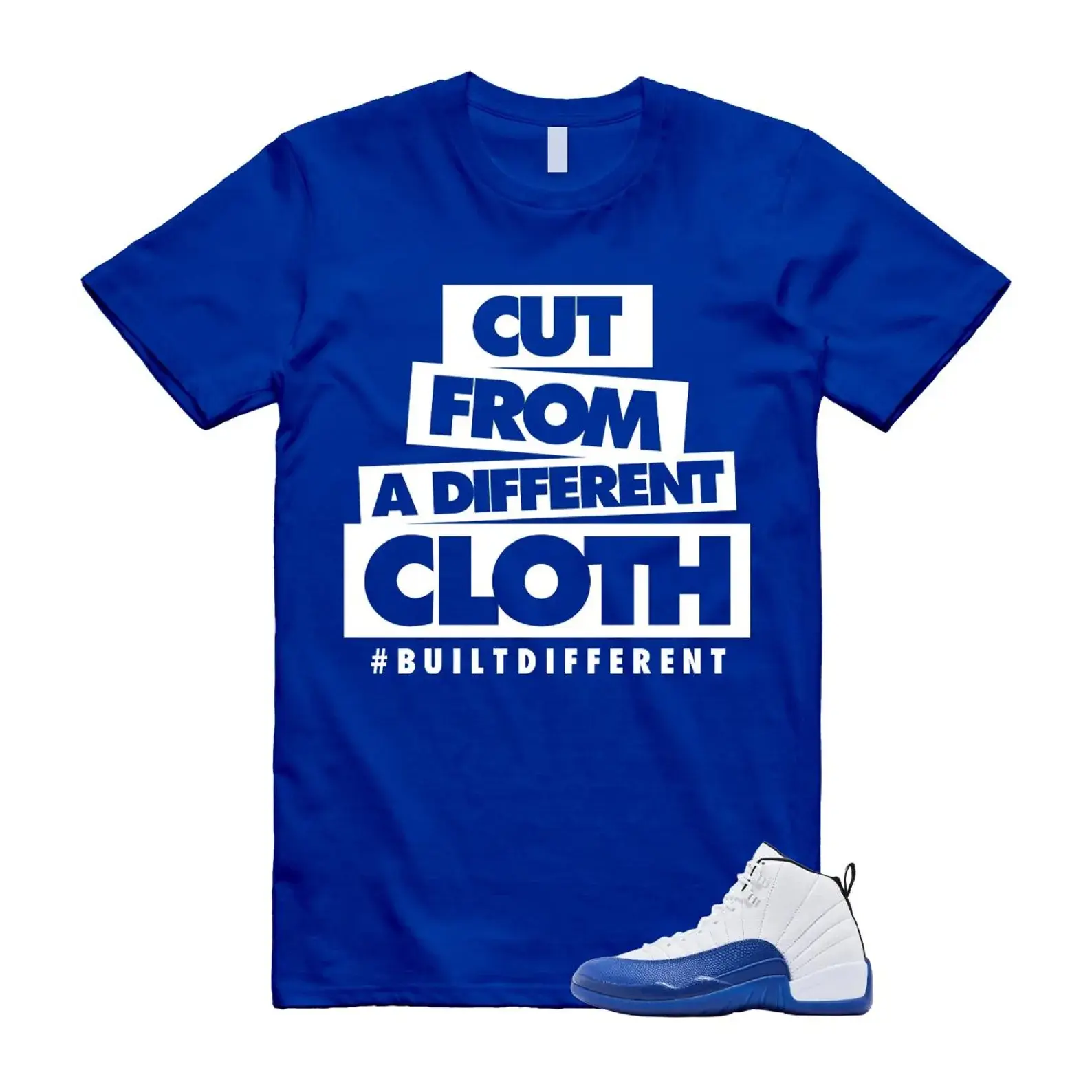 AJ12 Game Royal Blue White Matching Shirt, CLOTH Graphic Tee, Rap HipHop Unisex T-Shirt, Gift For Women and Men, Best Gift