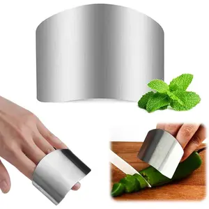Stainless Steel Finger Guard, 2025 Upgrade Finger Protector for Cutting Food, Safe Slicing Tool for Chopping, Dicing, and Kitchen Food Prep (1 PC)